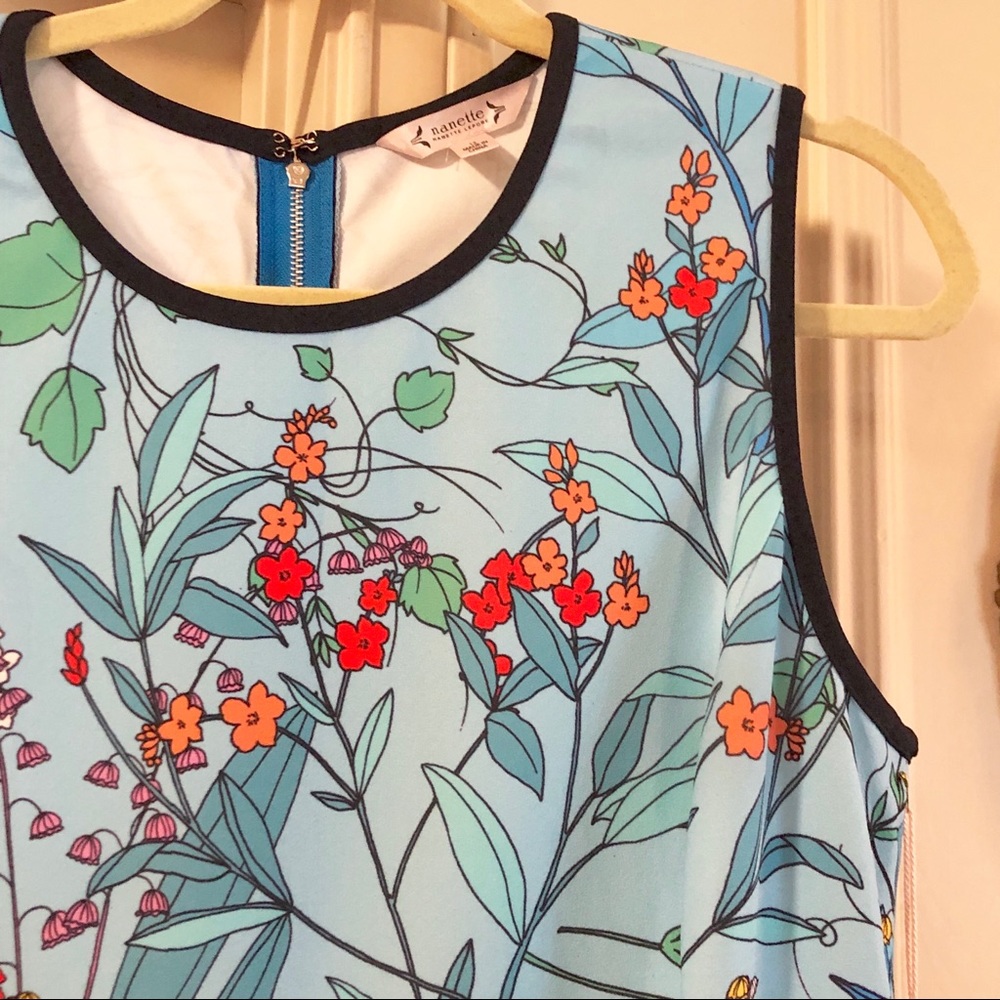 Nanette Lepore Sheath Dress Sleeveless Floral - Picture 3 of 8